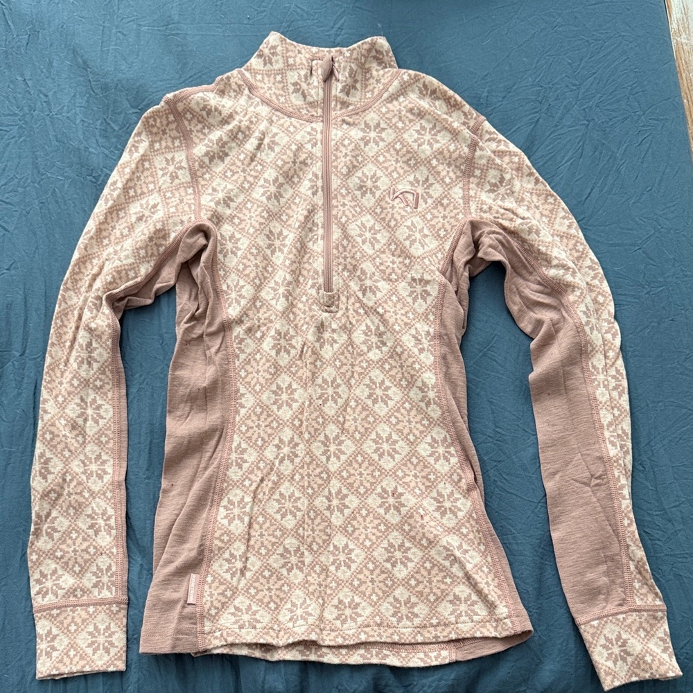 Kari Traa Base layer wool zip up